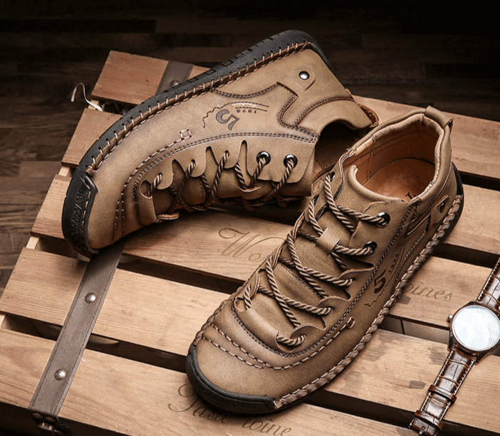 Vintage Läderstövlar-Shoes for Men-Hemnix-Hemnix