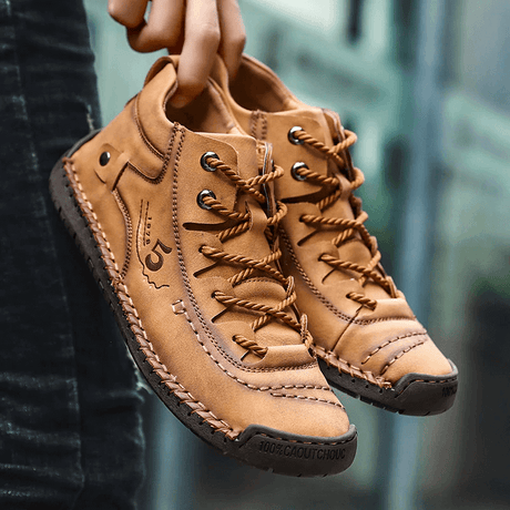 Vintage Läderstövlar-Shoes for Men-Hemnix-Gul-40-Hemnix