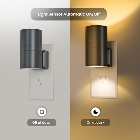 Royaleva Dimmbar Plug-In Nattljus med Rörelsesensor - 2Pcs LED-ljus för Sovrum, Hallar och Trappor Carvallo