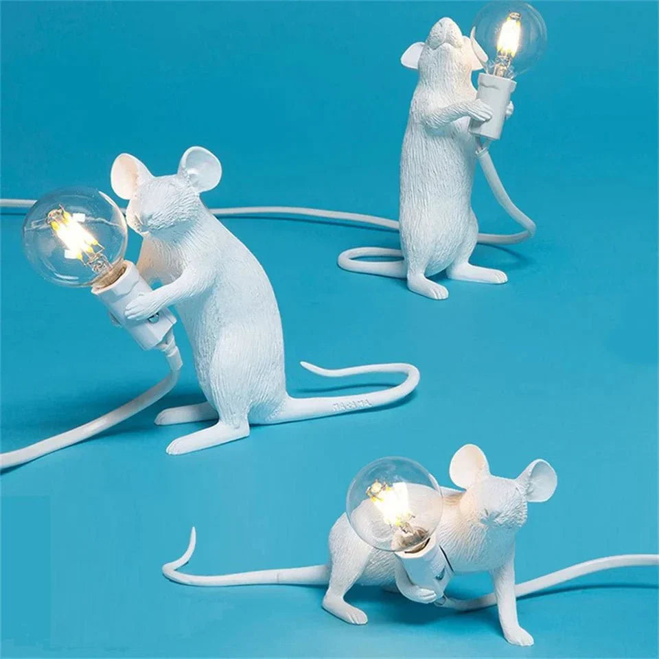 LumoMouse – Art Deco LED Bordslampa med Lekfull Design Hemnix