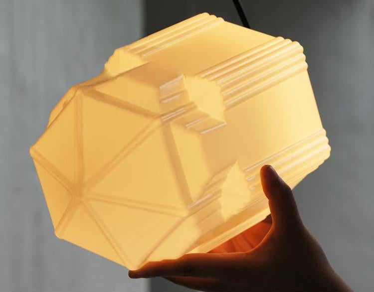 ArtCreativ | Art Deco Mjölkglas Hänglampa för Vintage Inrednings Charm Carvallo