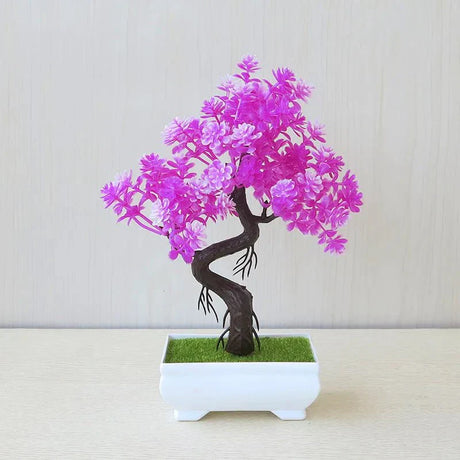Konstgjord Potted Bonsai-träd - Realistisk Plast Dekor Carvallo