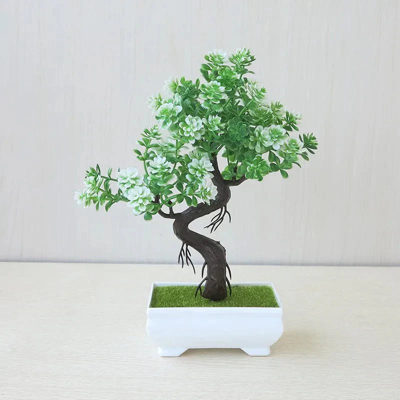Konstgjord Potted Bonsai-träd - Realistisk Plast Dekor Carvallo