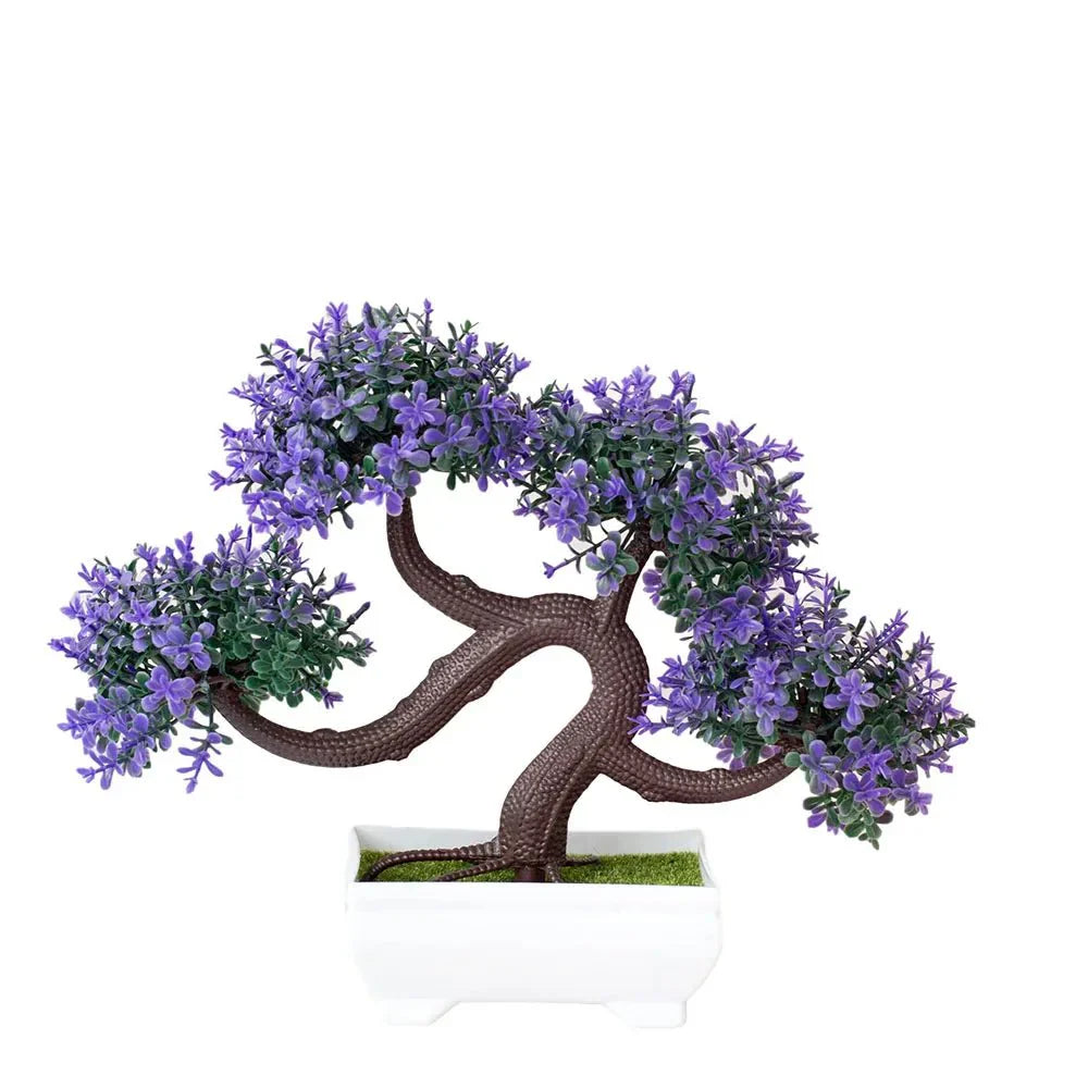 Konstgjord Potted Bonsai-träd - Realistisk Plast Dekor Carvallo