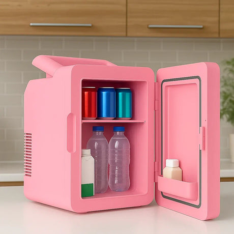 Mini Kylskåp Spegeldörr Portabel 12L Kylare Carvallo