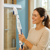 Teleskopisk 3-i-1-fönsterputsare med sprayanordning och integrerad behållare Carvallo