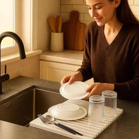 Fällbar silikon droppmatta - värmebeständigt design Carvallo