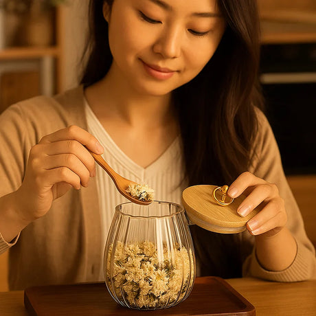 Lufttät och fuktbeständigt förvaringsglas - Återförslutningsbart Carvallo