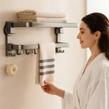 Fällbar sugkopps handdukshållare Carvallo