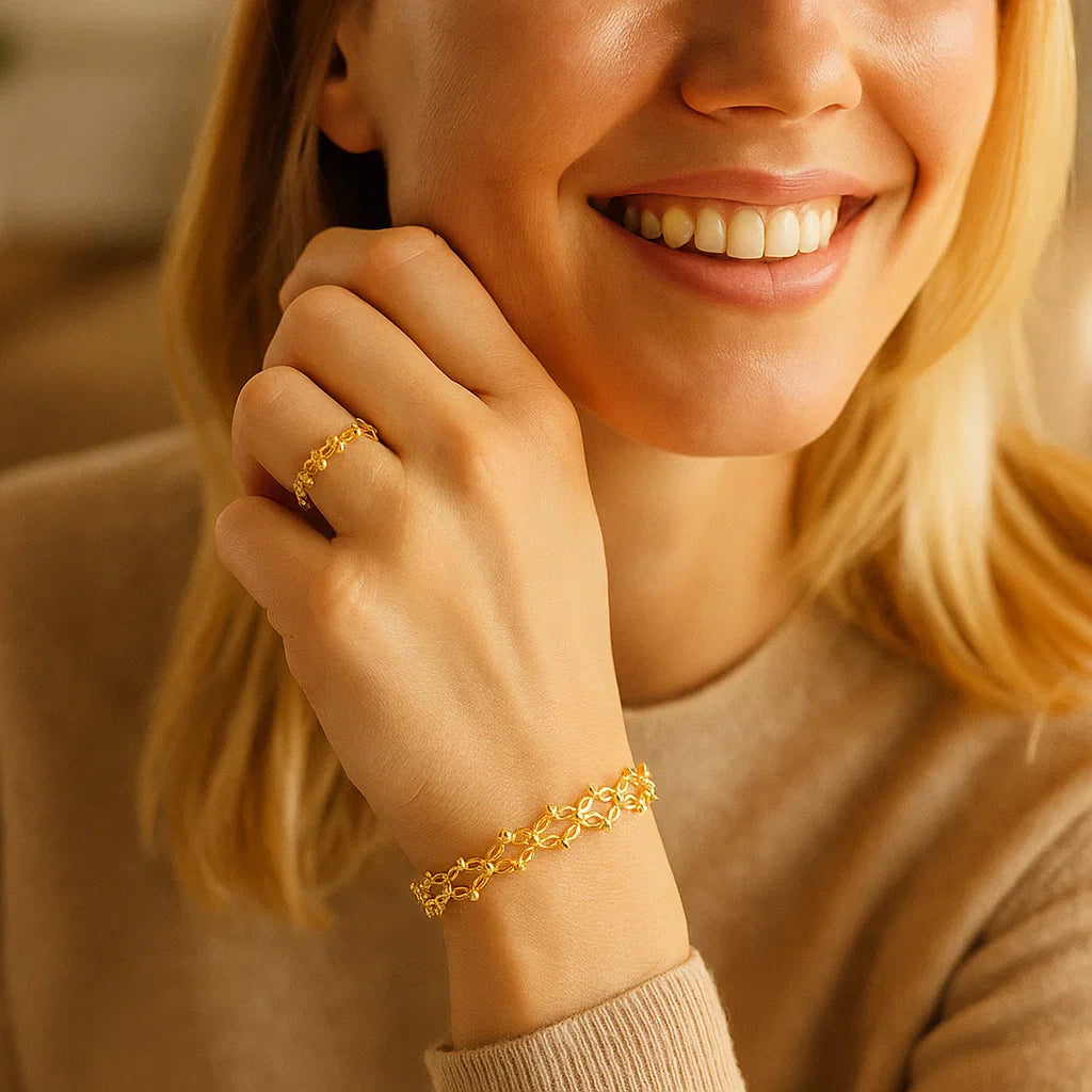 2-i-1-Magisk utvidbar ring och armband Carvallo