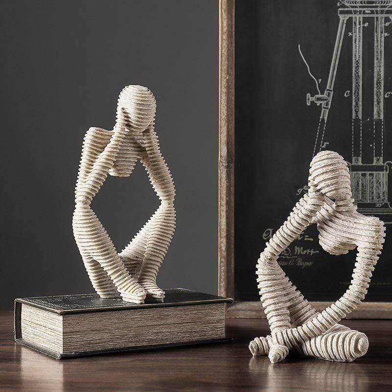 Elegant Dekorativ Figur Skulptur för Hem eller Kontor Dekor Carvallo