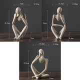 Elegant Dekorativ Figur Skulptur för Hem eller Kontor Dekor Carvallo