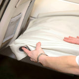 Carvallo-resesäng Luftolino | Integrerad pump & kantskydd | Uppblåsbar & kompakt | 80×50 cm Carvallo