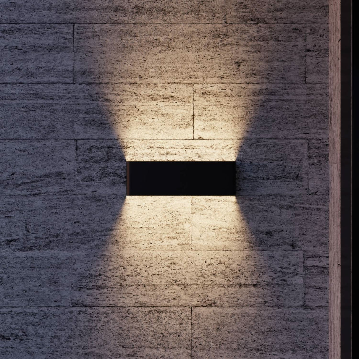 Utomhus LED Vägglampa Modern Rektangel Carvallo