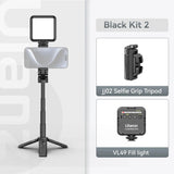 Bluetooth Selfie Stick med Stativ – 4-sektions Förlängningsbar Rotera Handtag för Stabila Skott Carvallo