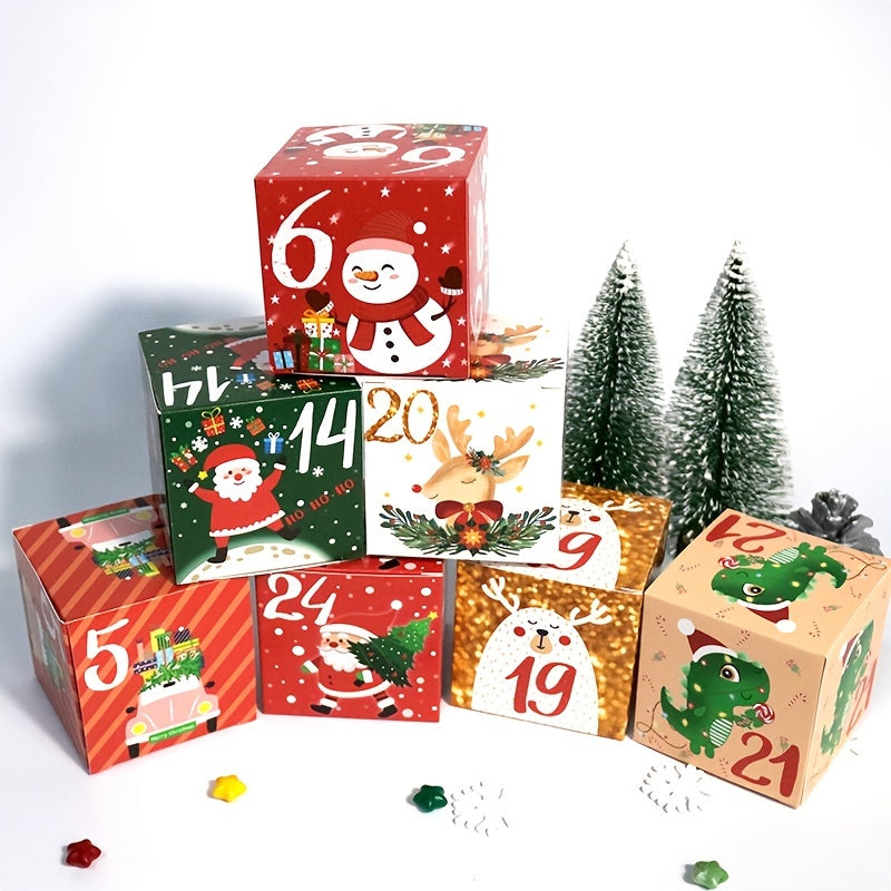 Presentlådor Jul Adventskalender Set Carvallo