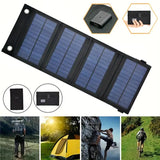 UltraSlim Solar Charger Pro – Hopfällbar powerbank för camping och nödbatterier MILA Sverige