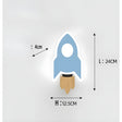 RocketGlow Ljus - Dekorativ Barns Tecknad Raket LED Vägglampa Carvallo