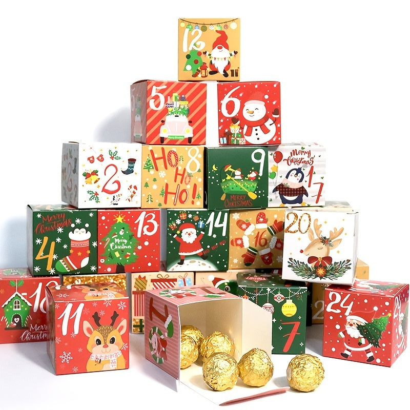 Presentlådor Jul Adventskalender Set Carvallo