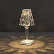Fascinerande diamantglas bordslampa Carvallo