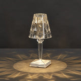 Fascinerande diamantglas bordslampa Carvallo