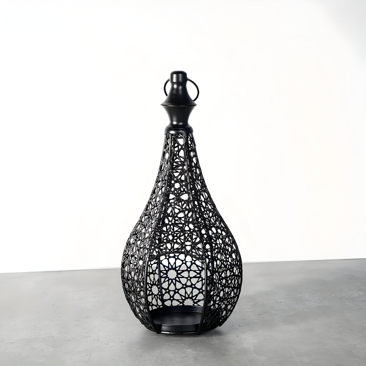 MoroccanGlow Ljuslykta - Vintage Metall Ljusställningslykta Carvallo