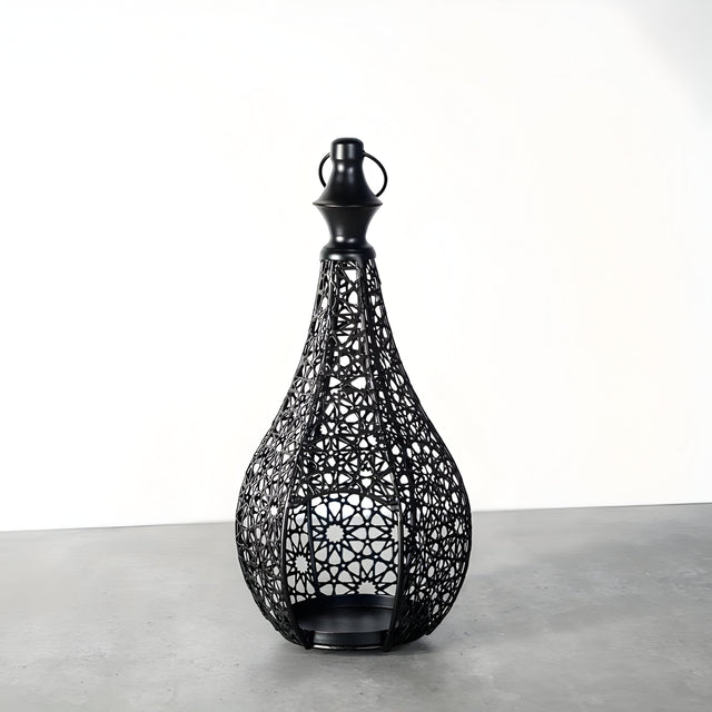 MoroccanGlow Ljuslykta - Vintage Metall Ljusställningslykta Carvallo