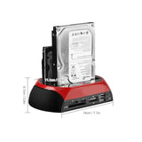 Dockningsstation för hårddisk/SSD med dubbla fack – Snabb säkerhetskopieringshubb MILA Sverige