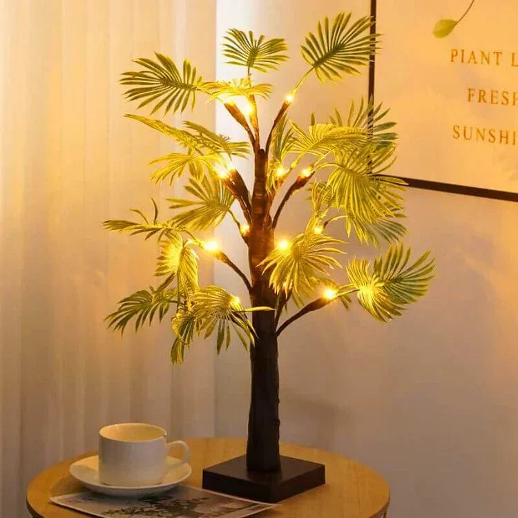Tropiska palmblad LED-lampor Carvallo