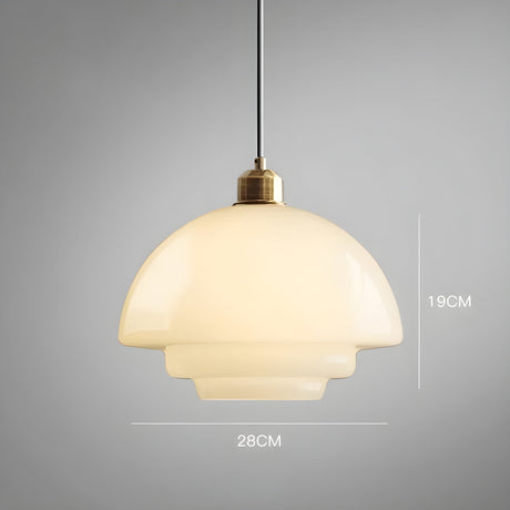 IvoryGlow Light - Modern hänglampa i elfenbensfärgad glas Carvallo