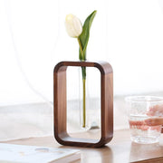 Carvallo – Stilig träl och glas förökning vase för en naturlig accent Carvallo