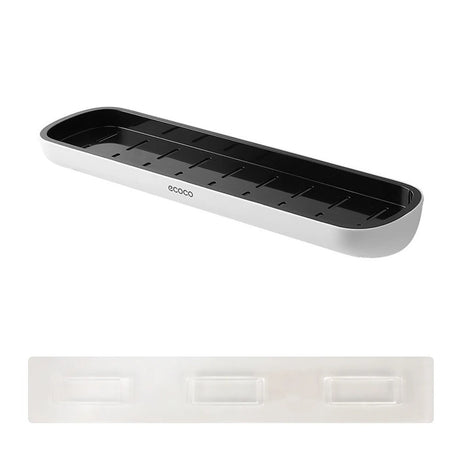 Väggmonterad schampo förvaringshylla – Ingen borrning badrumshylla med handdukshängare & duschorganisatör Carvallo