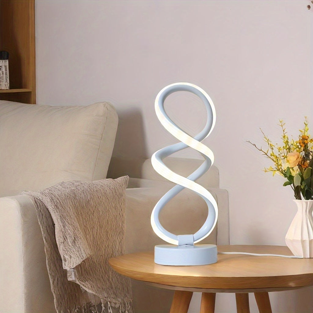 SpiraLux - Modern Spiral Bordslampa med Tre Färginställningar Carvallo