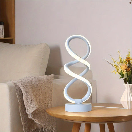 SpiraLux - Modern Spiral Bordslampa med Tre Färginställningar Carvallo