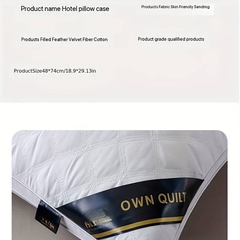 Sovkomfortset - 2 hypoallergena 3D-kuddar för hotellkvalitet sömn Carvallo