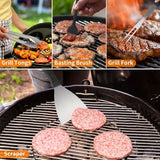 Carvallo BBQ Grillset 20-delat | Komplett tillbehörsset | Rostfritt stål | För inomhus & utomhus Carvallo