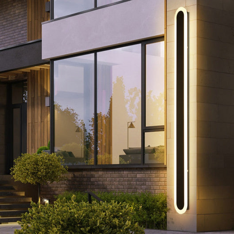Utomhus LED Vägglampa Modern Svart Design Carvallo