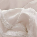 PureHaven Duvet-set - 3 delar Lyxig Randig Klippt Sängöverdrag Carvallo