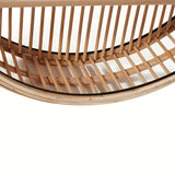 Handgjord Bambu Vägg hylla - Unik Rund Design för Stilig Förvaring Carvallo