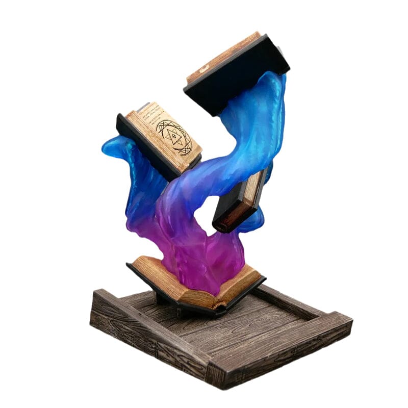 MystiCraft – Flytande öppna böcker med virvlande ånga för en magisk skärm Carvallo