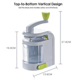 4 i 1 Rotera Skärblad Grönsak Spiralizer Nudelmaskin Med Suga kopp Carvallo