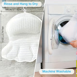 LuxieSpa 4D Luxe Badkudde - Andningsbar Kudde med Nack- och Ryggstöd för ett Avkopplande Bad Carvallo