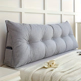 PlushTriangle Kudde – Andas Linne Triangulär Ryggkudde Carvallo