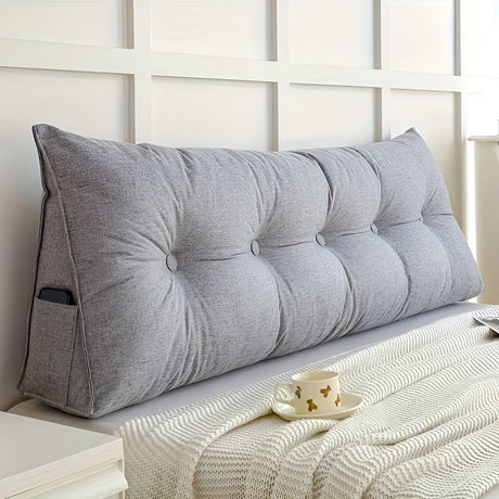 PlushTriangle Kudde – Andas Linne Triangulär Ryggkudde Carvallo