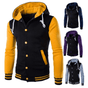 Klassiska baseball-huvtröjor-Clothes for Men-Hemnix-Gul-S-Hemnix