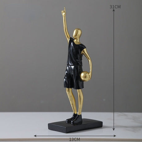 Basketbollspelare Heminredning Ornament för Sportentusiaster Carvallo