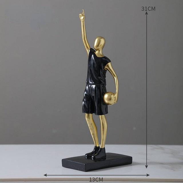 Basketbollspelare Heminredning Ornament för Sportentusiaster Carvallo