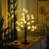 Carvallo BloomTree | Fiber optic LED tree lamp | Warm white | Birch look with flowers | For magical light moments Carvallo