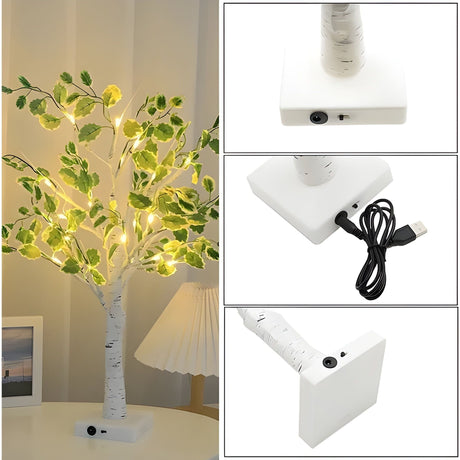 LeafyTree Lights - Glittrande Eviggrön Juldekoration LED-lampor Carvallo