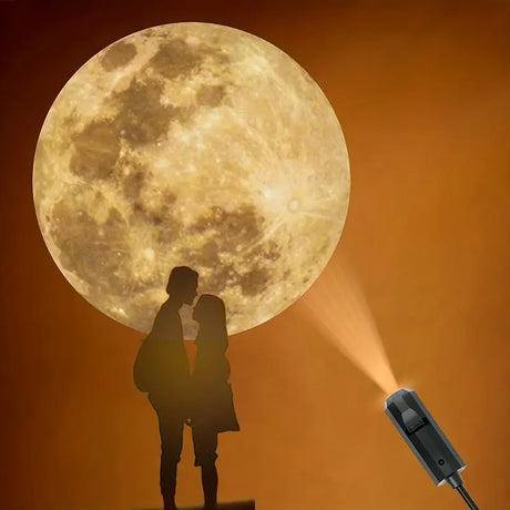 Projektionslampa Jorden och Månen – Stämningsfull takbelysning för ditt hem Carvallo